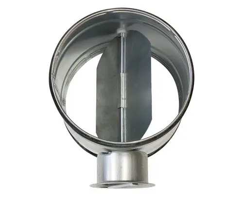 Vaillant Handsteuerventil aus Metall mit einer zentralen Klappe zur Regelung des Luftstroms. Offene Bauweise für eine klare Sicht auf die interne Mechanik.